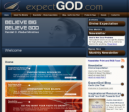 ExpectGod.com - Wordpress Website Hosting Client
