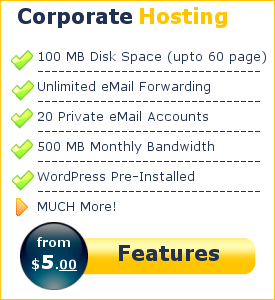 Corporate Website Hosting Features