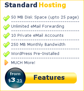 Standard Website Hosting Features